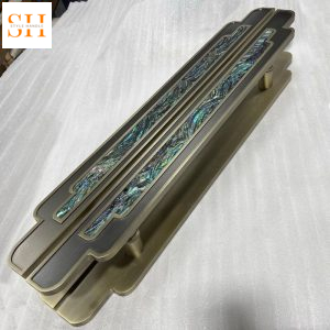 Tay nắm cửa hợp kim nhôm cao cấp cổ điển khảm xà cừ HD6435