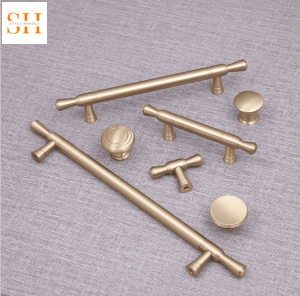 Tay nắm tủ bằng đồng đặc phong cách hiện đại YW6606
