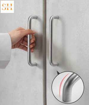 Tay nắm tủ inox trơn hiện đại YJ-8204