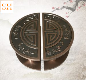 Tay nắm cổng cửa chính tròn hợp kim nhôm HD006