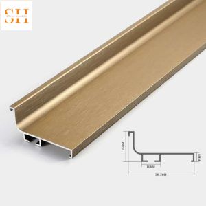 Tay nắm âm tủ chữ L xẻ rãnh cánh gỗ MLS01L