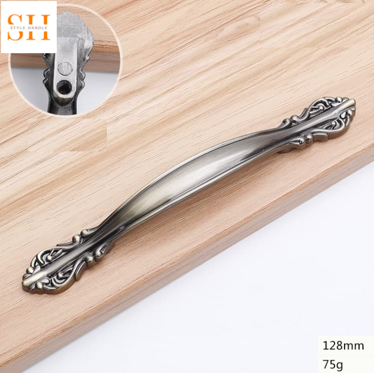 Tay nắm tủ màu đồng xanh cổ điển hợp kim kẽm PSQ6603