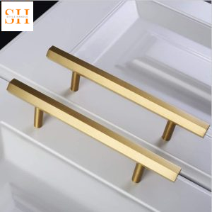Tay nắm tủ bằng đồng hình lục giác SH.PCHEX9