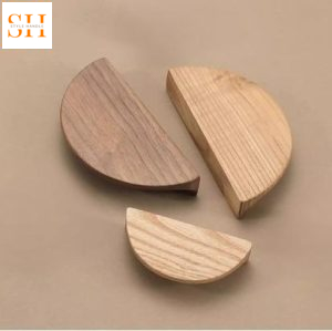 Tay nắm tủ bằng gỗ hình bán nguyệt hiện đại SH5601