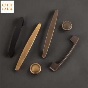 Tay nắm tủ bếp đồng thau phong cách tối giản BR93