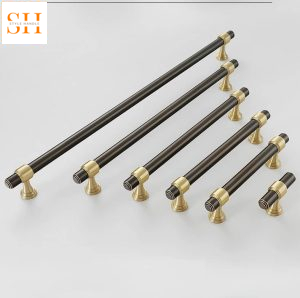 Tay nắm tủ đồng thau phong cách retro GBH662CA