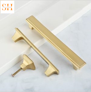 Tay nắm tủ tối giản đồng thau nguyên khối T2932
