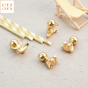 Núm tay nắm tủ bằng đồng em bé đáng yêu XN2421