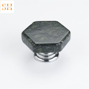 Núm tay nắm tủ đá cẩm thạch hình lục giác SX7137