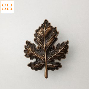 Núm tay nắm tủ hợp kim hình lá phong BGK1529