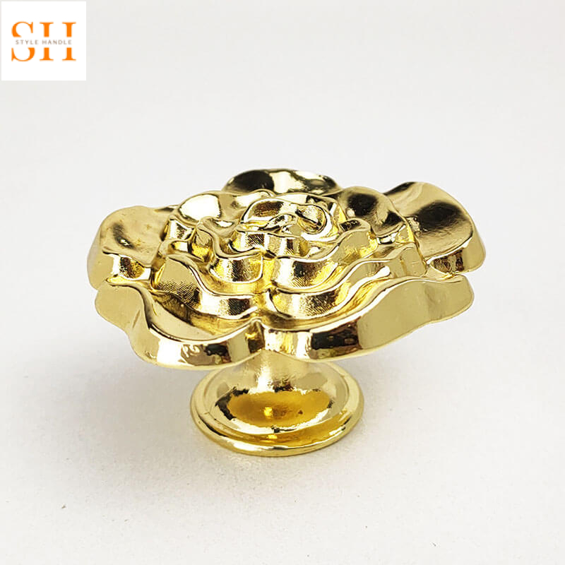 Núm tay nắm tủ hợp kim kẽm hoa hồng decor BGK1526 4 Núm tay nắm tủ hợp kim kẽm hoa hồng decor BGK1526 9