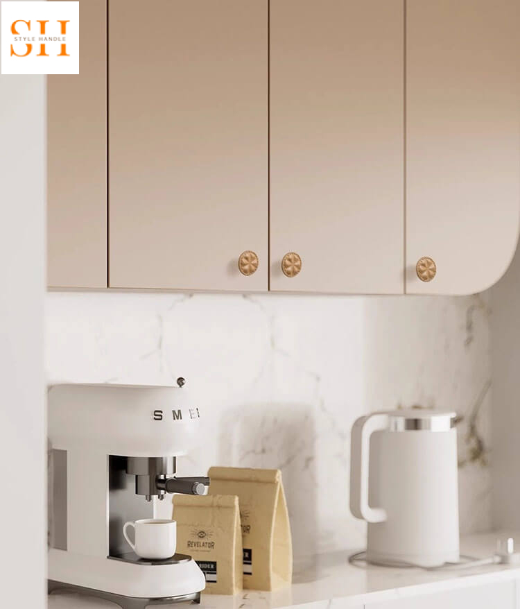 Núm tay nắm tủ tròn da bò hình lát cam MRML49 11 Núm tay nắm tủ tròn da bò hình lát cam MRML49 18