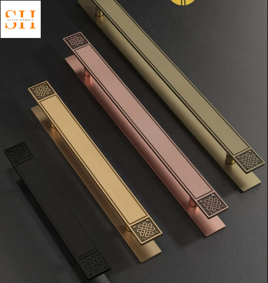 Tay nắm cửa biệt thự hoa văn cổ điển cao cấp F15 4 SH.F15-7