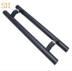 Tay nắm cửa kính inox màu đen giá rẻ OK104.2