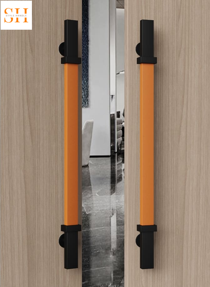 Tay nắm cổng bằng da và gỗ cao cấp SH-297 8 Tay nắm cổng bằng da và gỗ cao cấp SH-297 12