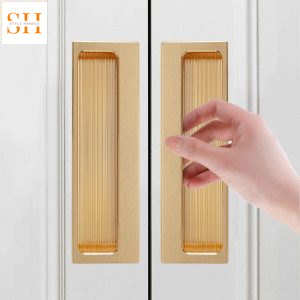 Tay nắm âm hợp kim rãnh vân sọc SH8215