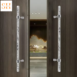 Tay nắm cửa bằng acrylic và thép cao cấp SJ6919