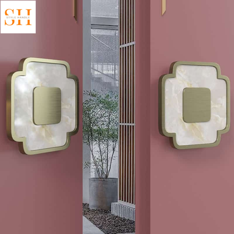 Tay nắm cửa chính nhôm tối giản hiện đại GY8517 5 Tay nắm cửa chính nhôm tối giản hiện đại GY8517 8