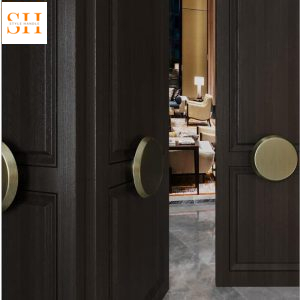 Tay nắm cửa nhôm tối giản hình tròn GY7970