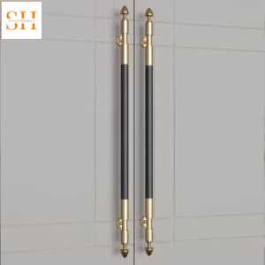 Tay nắm cửa sang trọng bằng gỗ và inox GY2001