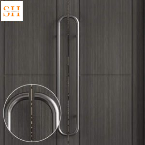 Tay nắm cửa phòng họp inox dáng cong hiện đại DOR8080