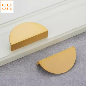 Tay nắm tủ bán nguyệt đồng nguyên chất P9013