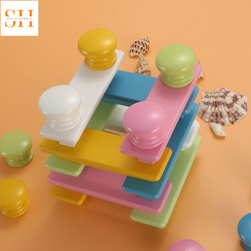 Tay nắm tủ decor màu Pastel bằng gỗ LMT002 1 Tay nắm tủ decor màu Pastel bằng gỗ LMT002 5