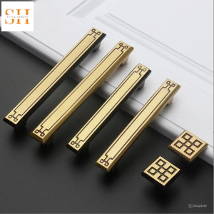 Tay nắm tủ đồng cổ điển Retro kiểu Trung Hoa AM2213
