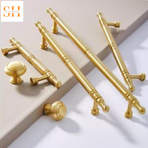 Tay nắm tủ đồng thau Châu Âu sang trọng JZ929 (Sao chép)