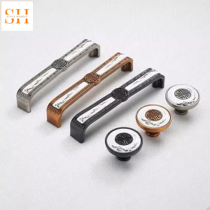 Tay nắm tủ hợp kim Á Đông khắc chữ Thọ SME818