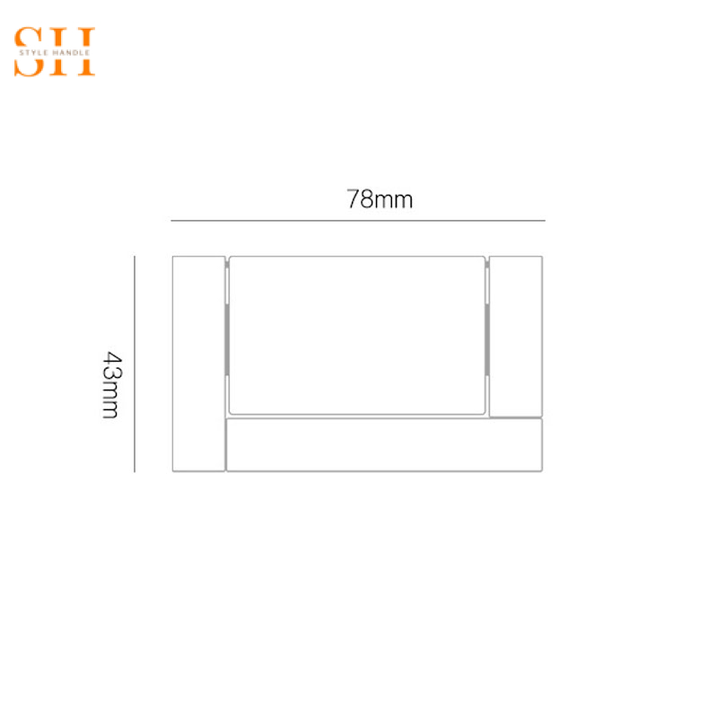 Tay nắm tủ hợp kim chữ nhật hiện đại CHE8023 10 Tay nắm tủ hợp kim chữ nhật hiện đại CHE8023 20