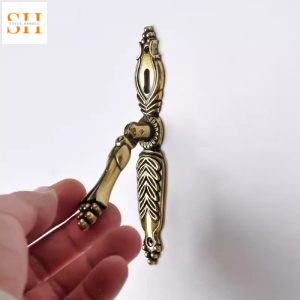 Tay nắm tủ hợp kim kẽm châu Âu cổ điển JSH8021