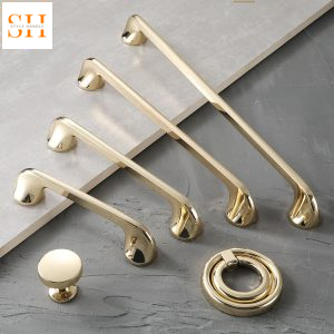 Tay nắm tủ hợp kim mạ vàng sang trọng X01795