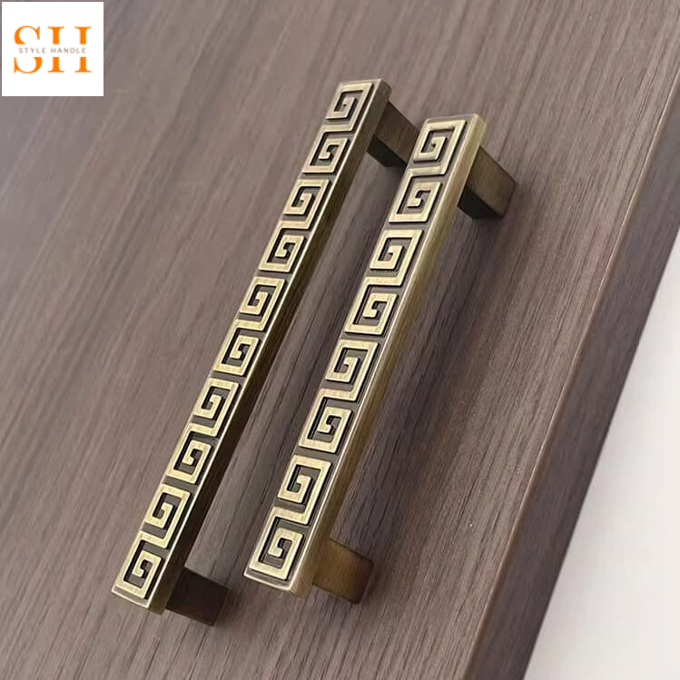 Tay nắm tủ hợp kim nghệ thuật Á Đông FUL5728 4 Tay nắm tủ hợp kim kẽm nghệ thuật FUL5728