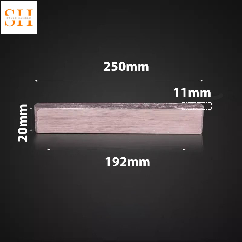 Tay nắm tủ hợp kim nhôm nguyên khối hiện đại L538 15