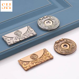 Tay nắm tủ móc hợp kim hoa văn phương Đông KBN6374