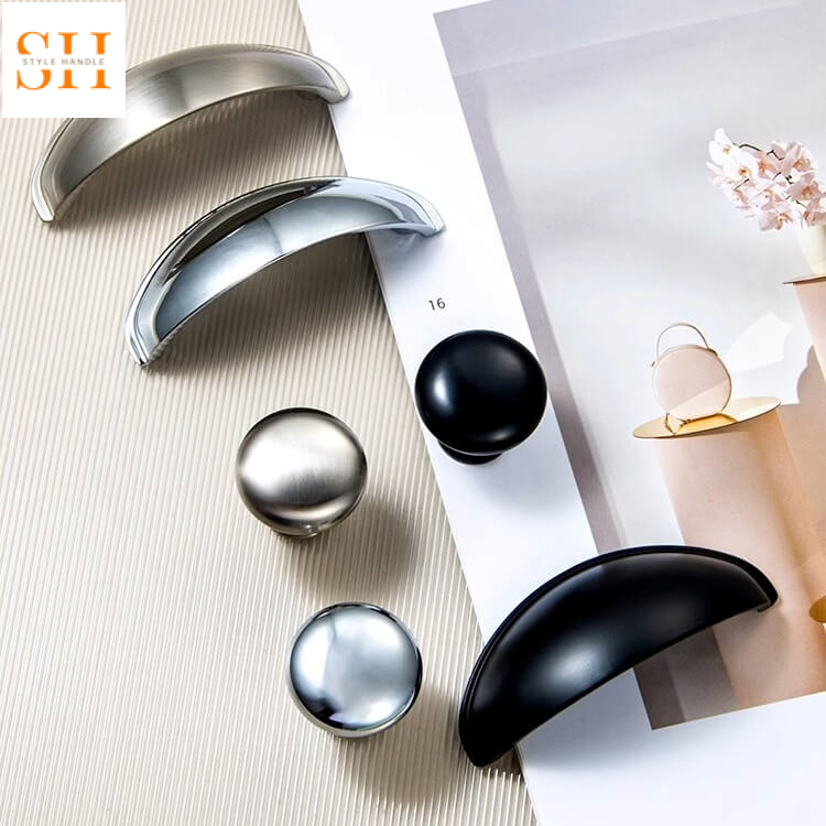 Tay nắm tủ móc kéo bán nguyệt hợp kim kẽm JUM744 3 Tay nắm tủ móc kéo bán nguyệt hợp kim kẽm JUM744 8