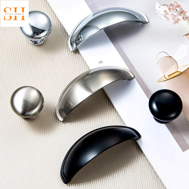 Tay nắm tủ móc kéo bán nguyệt hợp kim kẽm JUM744 1 Tay nắm tủ móc kéo bán nguyệt hợp kim kẽm JUM744 6