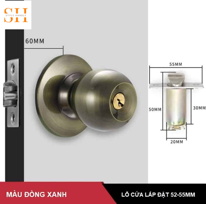 ổ khóa cửa tròn phòng vệ sinh inox SHR587S – tiêu chuẩn vệ sinh an toàn thực phẩm cho nhà xưởng sản xuất 2027
