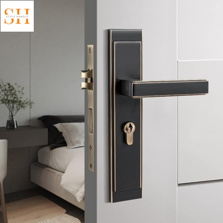 Khóa cửa bằng đồng thau nguyên chất sang trọng BR20188-58