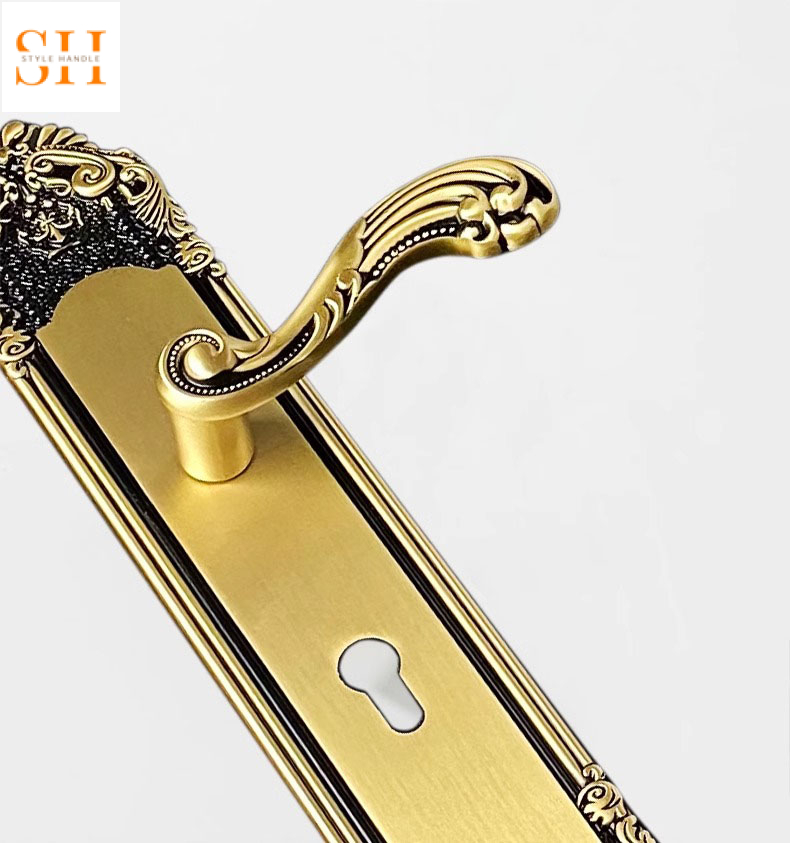 Khóa cửa biệt thự phong cách châu Âu bằng đồng GUY6828 6 Khóa cửa biệt thự phong cách châu Âu bằng đồng GUY6828 12