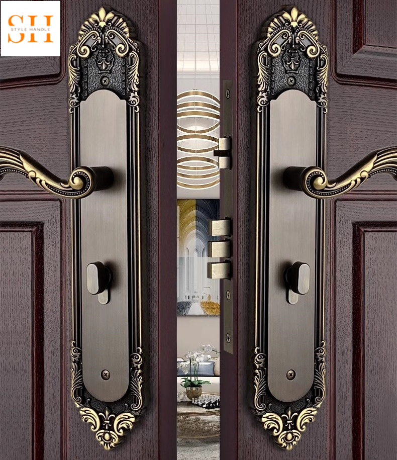Khóa cửa biệt thự phong cách châu Âu bằng đồng GUY6828 2 Khóa cửa biệt thự phong cách châu Âu bằng đồng GUY6828 8