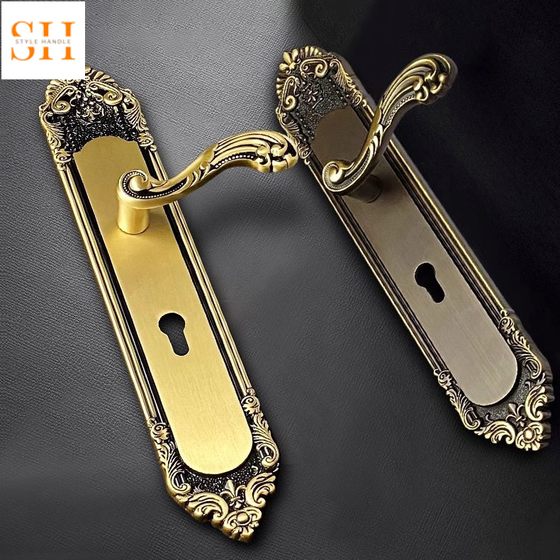 Khóa cửa biệt thự phong cách châu Âu bằng đồng GUY6828 5 Khóa cửa biệt thự phong cách châu Âu bằng đồng GUY6828 11