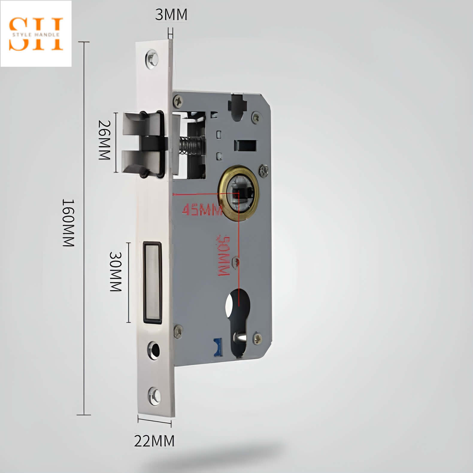 Khóa cửa điện tử đế vuông phối màu sang trọng P6849 10 Khóa cửa điện tử đế vuông phối màu sang trọng P6849 15
