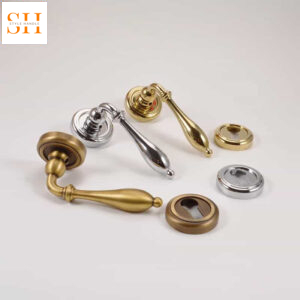 Khóa cửa tay gạt bằng đồng kiểu Pháp GIL5105