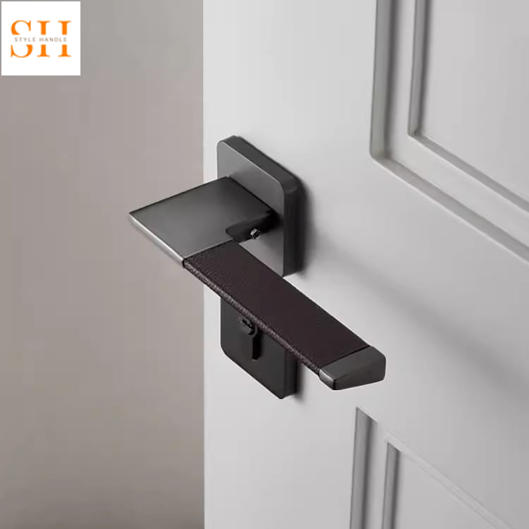 Khóa cửa tay gạt hợp kim kẽm bọc da hiện đại TT007 2 Khóa cửa tay gạt hợp kim kẽm bọc da hiện đại TT007 7