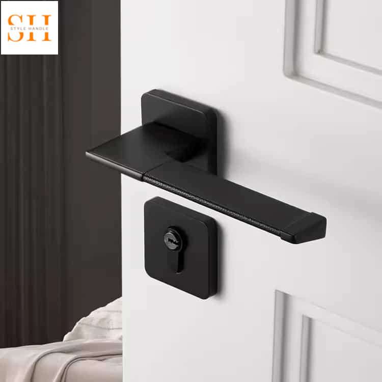 Khóa cửa tay gạt hợp kim kẽm bọc da hiện đại TT007 3 Khóa cửa tay gạt hợp kim kẽm bọc da hiện đại TT007 8