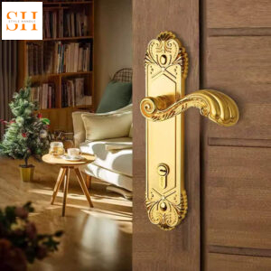 Khóa cửa tay gạt cổ điển hợp kim kẽm DA6297
