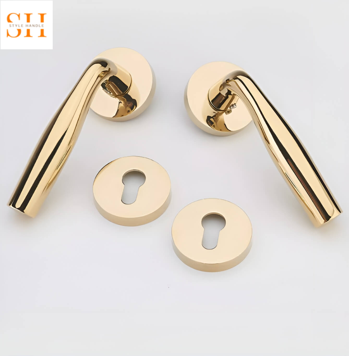 Khóa cửa tay gạt hợp kim kẽm hiện đại Bắc Âu KB5988 4 Khóa cửa phân thể hợp kim kẽm hiện đại Bắc Âu KB5988 4