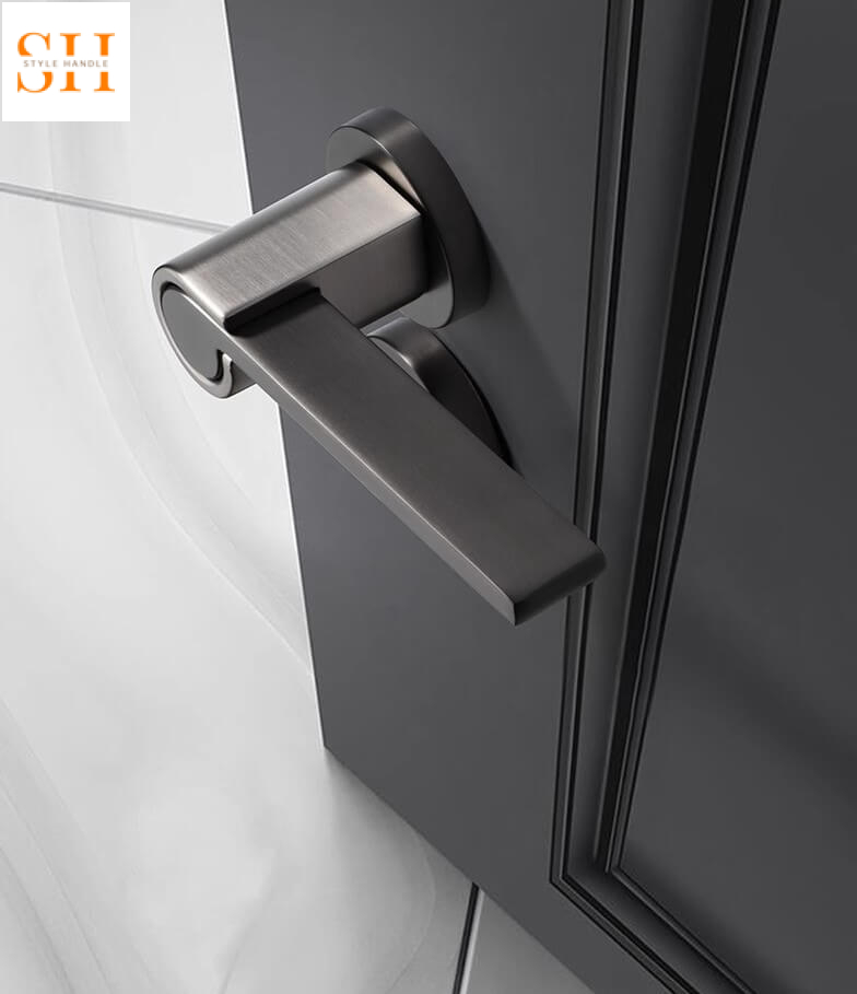 Khóa tay gạt hợp kim kẽm hiện đại sang trọng MC6772 6 Khóa cửa phòng ngủ hiện đại sang trọng MC6772-6